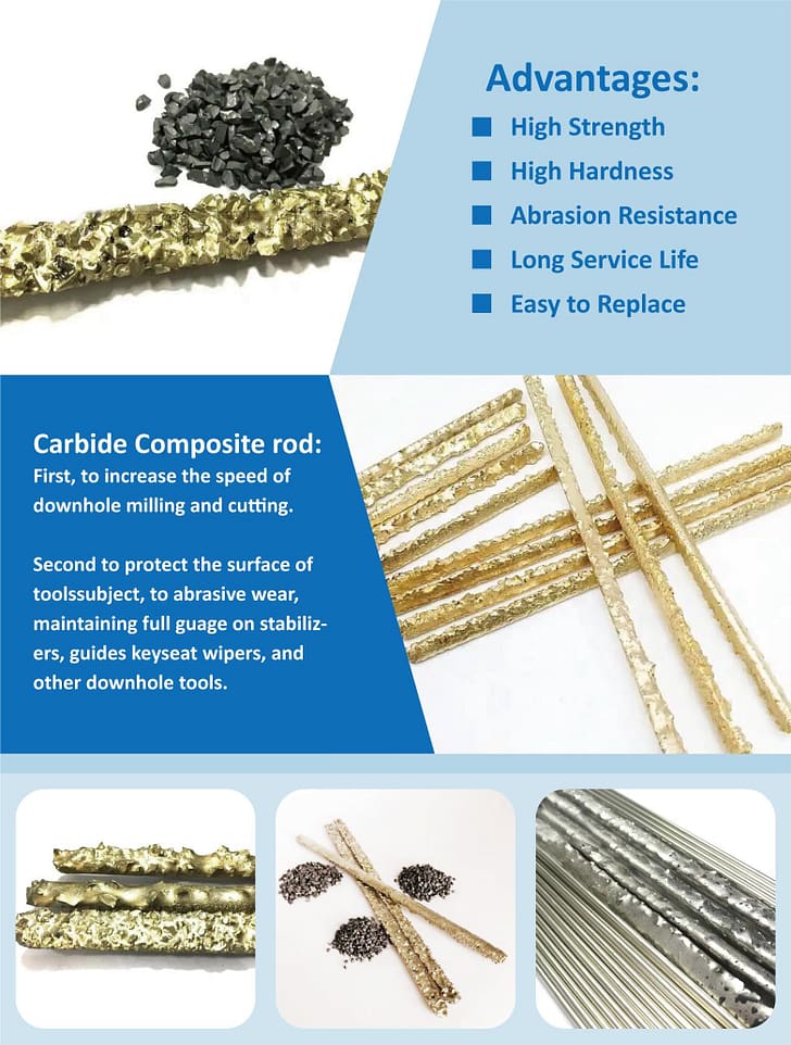 440-450mm long tungsten carbide composite welding rods - Wuwtools